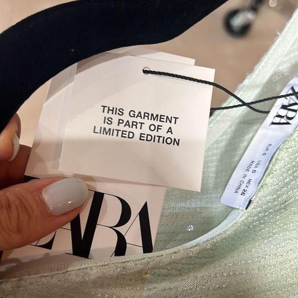 ZARA SEQUIN ASYMMETRIC KNIT DRESS LIMITED EDITION Maxi Formal - Picture 10 of 11